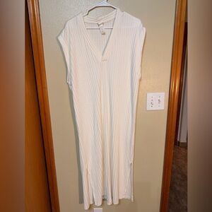 H&M Cream Textured Knit Dress